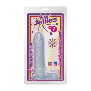 Crystal Jellies - Ballsy Super Cock - Transparent 18cm