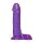 Doc Johnson Crystal Jellies Ballsy Super Cock Dildo Lila 18 cm