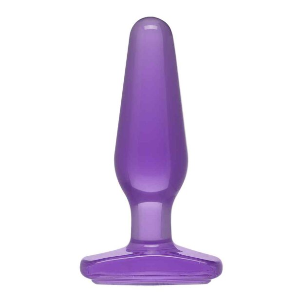 Crystal Jellies - Medium Butt Plug Purple 4 cm