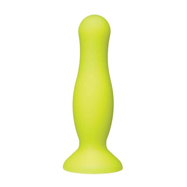 American Pop - Mode - Silicone Anal Plug - 5 Inch - Yellow