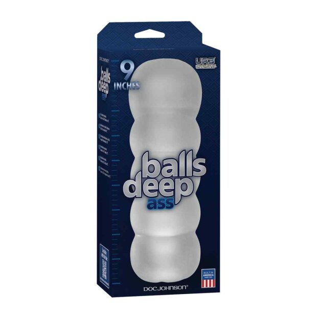 Balls Deep - ULTRASKYN 9 Inch Stroker - Ass - White