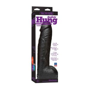 Doc Johnson CodeBlack Realistic Hung Dildo Schwarz 31 cm