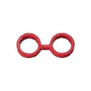 Japanese Bondage - Silicone Cuffs - Large - Red
