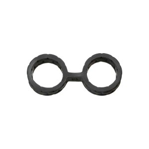Japanese Bondage - Silicone Cuffs - Large - Black
