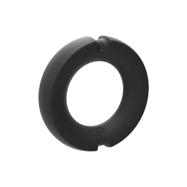 HYBRID Silicone Covered Metal Cock Ring - 35mm