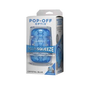 Doc Johnson MAINSQUEEZE Pop-Off Optix Crystal Blue...