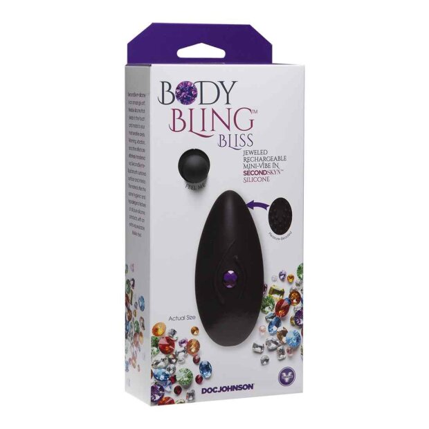 Doc Johnson Body Bling Bliss Mini Vibe Auflegevibrator Lila