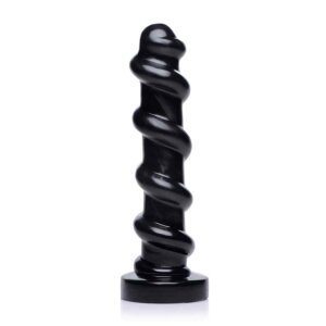 XR Brands Master Cock The Screw Dildo Schwarz 31,8 cm