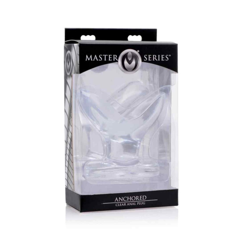 clear anal plug RealRock Crystal Clear Anal Plus 4.5in - Black