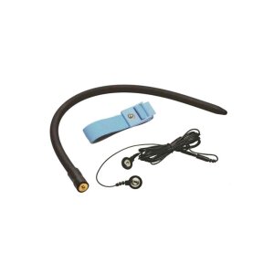 Amplifier Cock & Ball Strap with Penis Stim - Black