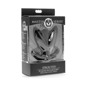 XR Brands Sprouted Silicone Vibrating Anchor Analplug...