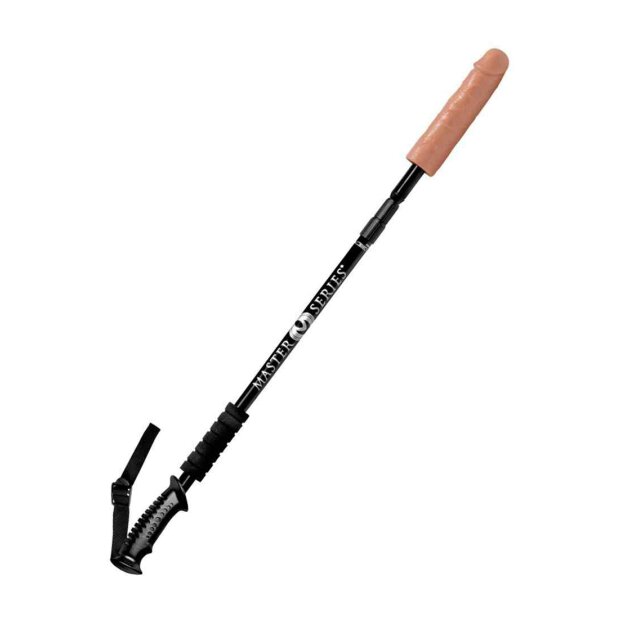 Master Series Dick Stick Retractable dildo on a stick - Black