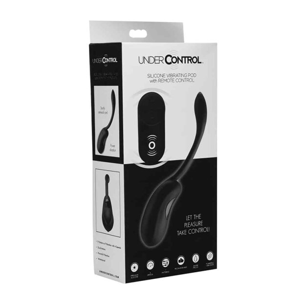 XR Brands UC Silicone Vibrating Pod Vibro-Ei Schwarz