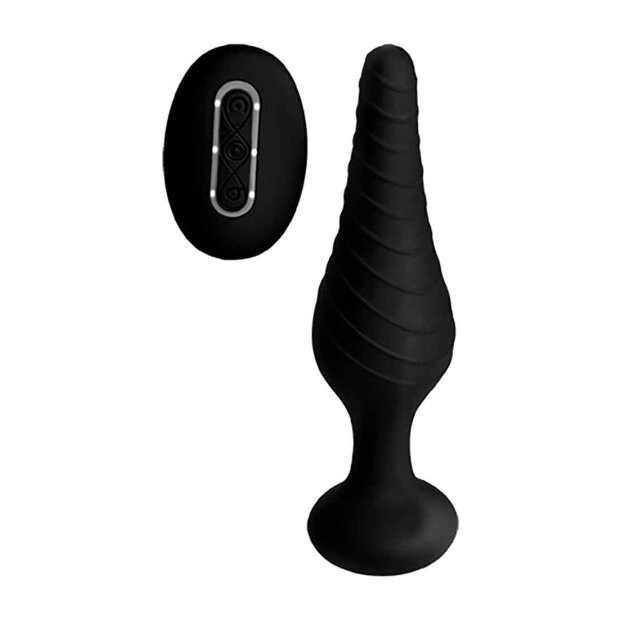 UC - Silicone Vibrating Anal Plug with Remote Control