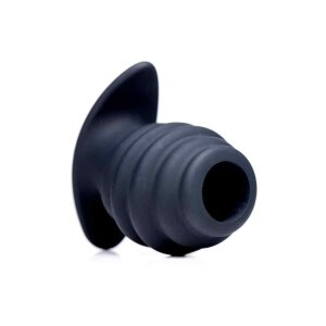 Hive Ass Tunnel Ribbed Hollow Anal Plug -  Small 4,5 cm