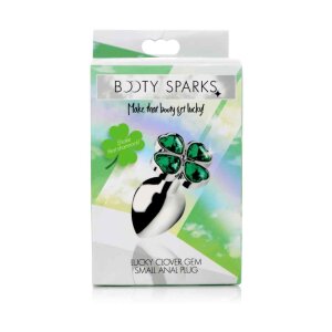 XR Brands Booty Sparks Lucky Clover Gem Small Analplug...