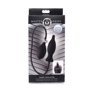 Dark Inflator Silicone Inflatable Plug - Black