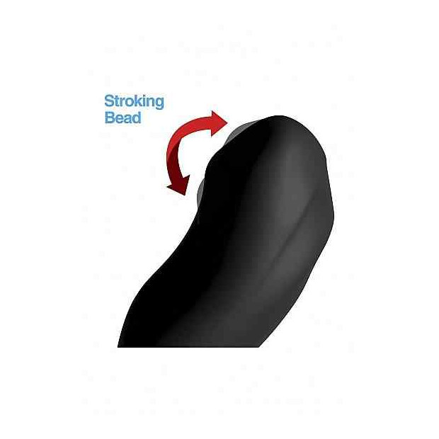 7X P-BENDER Bendable Prostate Stimulator with Stroking Bead - Bl