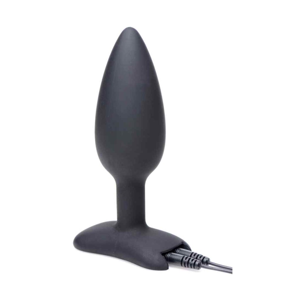 Bum Shock E-Stim Silicone Anal Plug - Black, 52,50