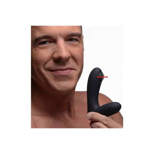 XR Brands P-PULSE Tapping Prostate Stimulator Schwarz ⌀ 5 cm