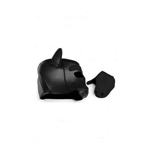 Spike Neoprene Puppy Hood - Black