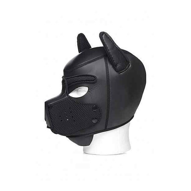 Spike Neoprene Puppy Hood - Black