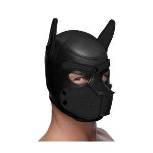 Spike Neoprene Puppy Hood - Black