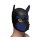 Neoprene Puppy Hood - Black and Blue