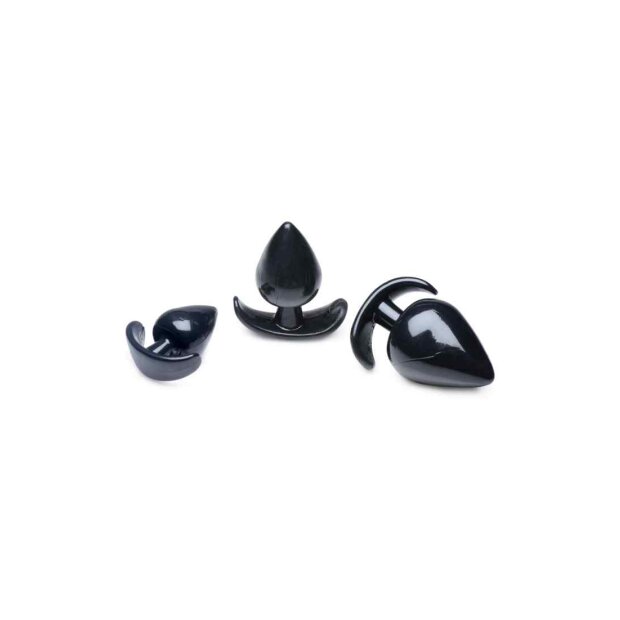 Triple Spades 3 Piece Anal Plug Set