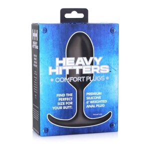 XR Brands Premium Silicone Weighted Anal Plug Large...