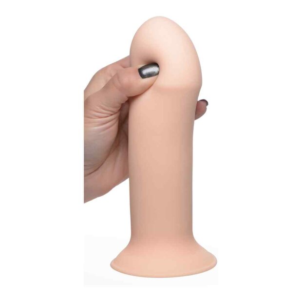 Squeezable Thick Phallic Dildo- Flesh