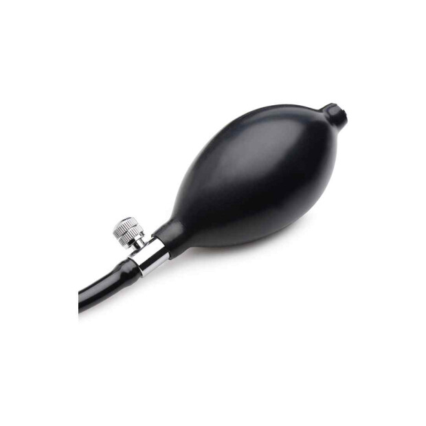 Ass-Pand Large Inflatable Silicone Anal Plug - Black