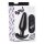 BANG! 21X Vibrating Silicone Butt Plug with Remote Control - Black