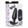 21X Vibrating Silicone Butt Plug with Remote Control - Black