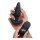 21X Vibrating Silicone Butt Plug with Remote Control - Black