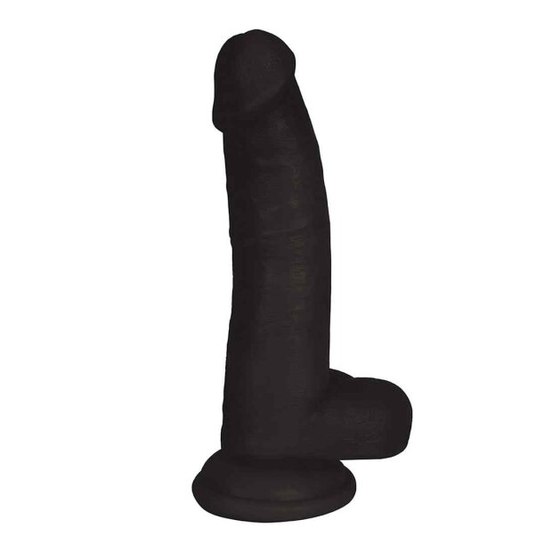 8 Inch Dong with Balls - Black