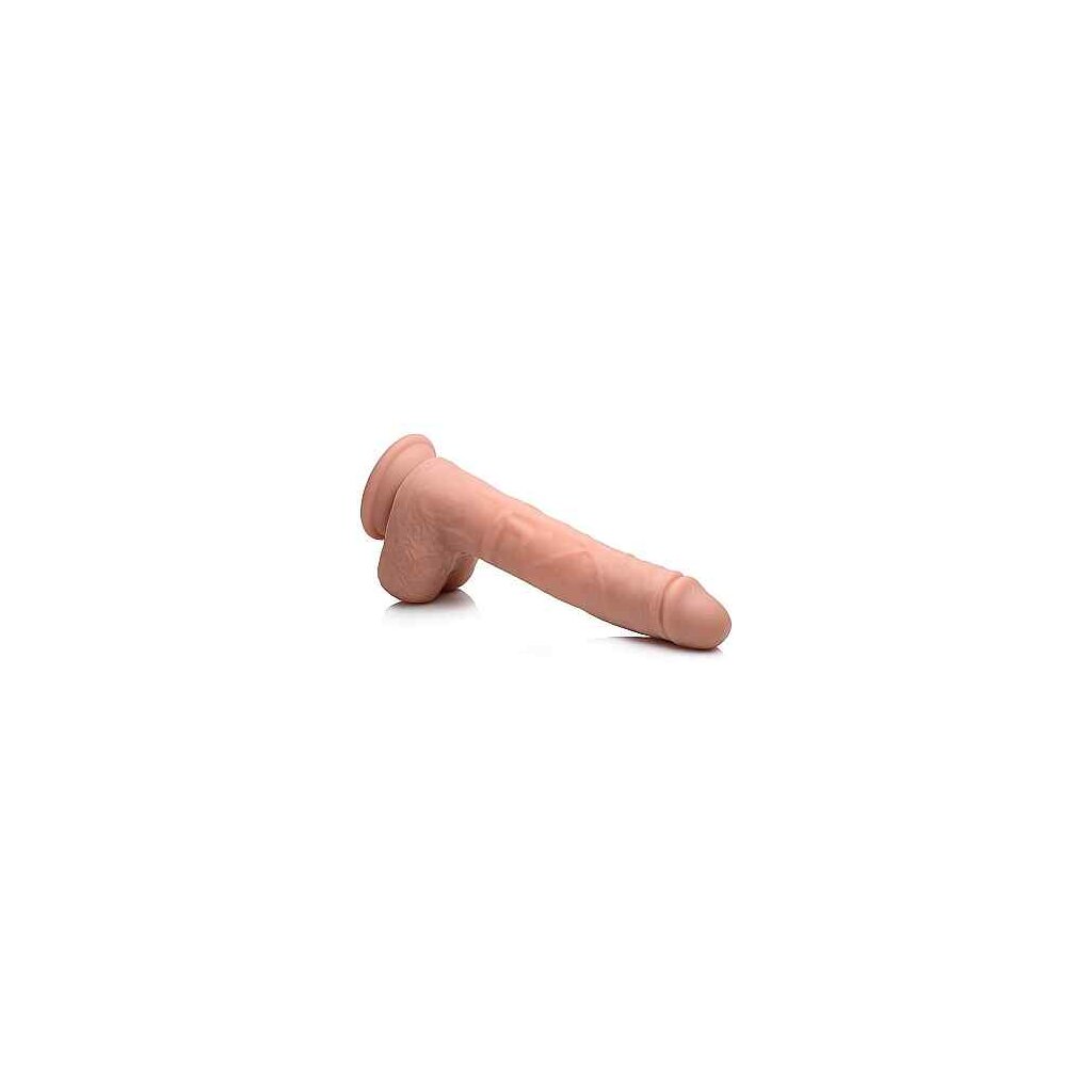 8" Thrusting & Vibrating Dildo With Balls Light, 119,80