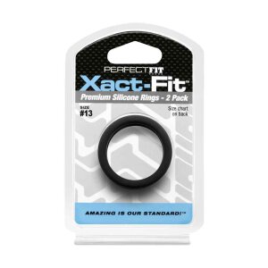 #13 Xact-Fit Cockring 2-Pack Black