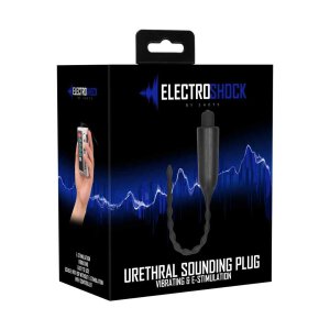 Electro shock Urethral Sounding Plug Black