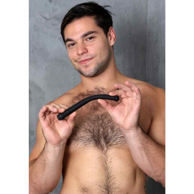 Perfect Fit Ergoflo Silicone Flex Tip Spezialdildo Schwarz 21,6 cm