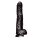 Icon Brands Unkut Big Black Cock Dildo Schwarz 35 cm