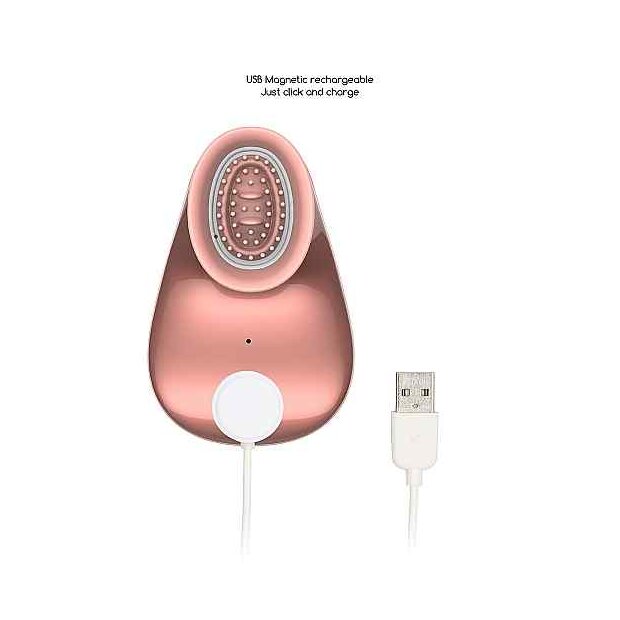 Hands  free Suction & Vibration Toy Rose Gold