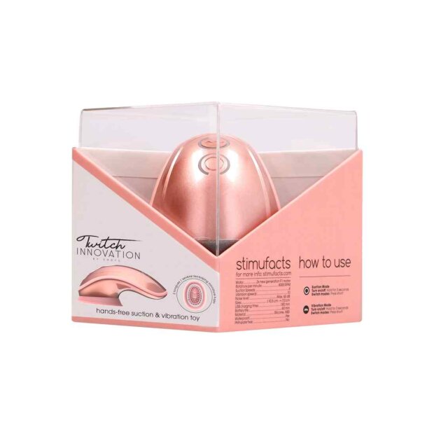 Hands  free Suction & Vibration Toy Rose Gold