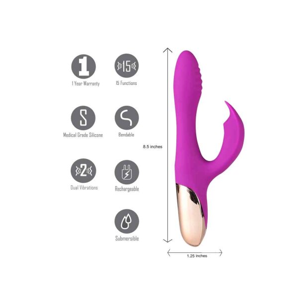 Maiatoys Skyler Vibrator Lila 12,2 cm ⌀ 3,2 cm
