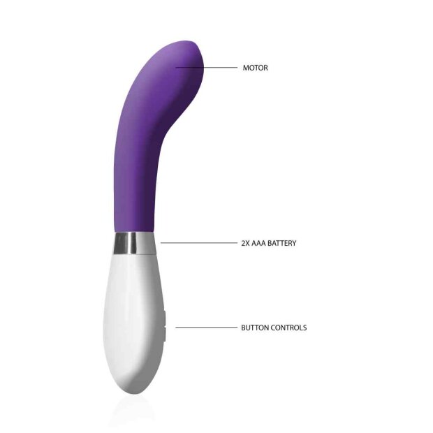 Luna Apollo G-Punkt Vibrator Lila 20 cm ⌀ 3,6 cm