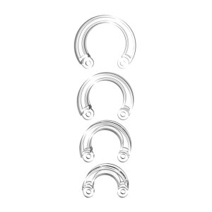 Mancage Extra Large Ring Set Transparent