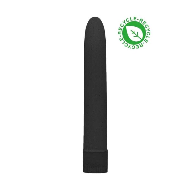 Shots Biodegradable Vibrator Klassischer Vibrator Schwarz 17,7 cm ⌀ 2,8 cm