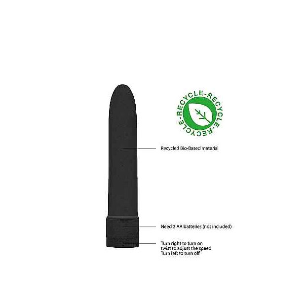 5,5" Vibrator Biodegradable Black