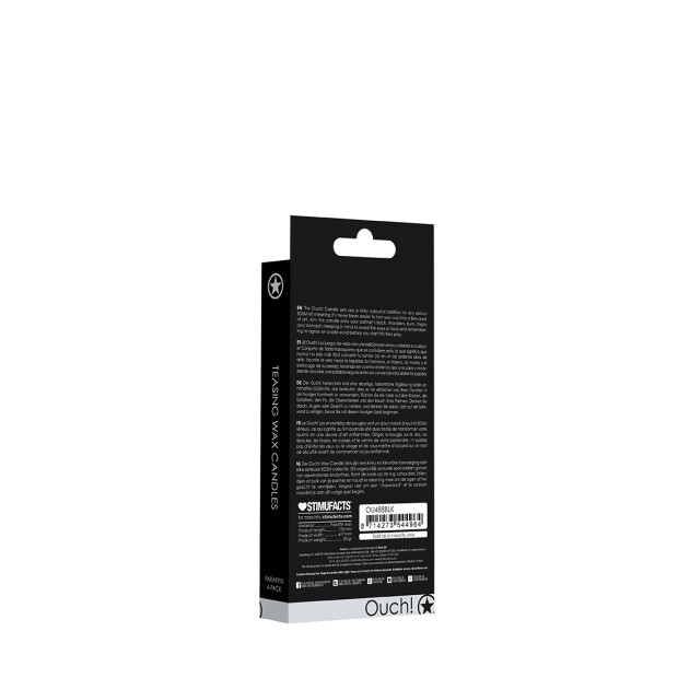 Shots kleineTeasing-Wachskerzen 4 Stück schwarz