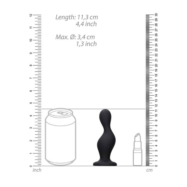 Wave Butt Plug Black